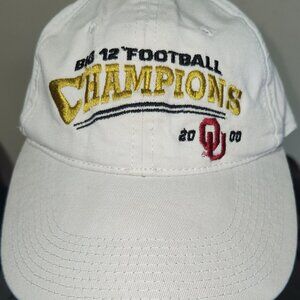 White OU Big 12 Football Champions 2000 Snapback Hat